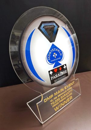 Trofeo Poker Personalizato Pesaro Incisoria